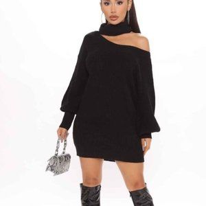 Knits my choice cut out Black Dress 3 X